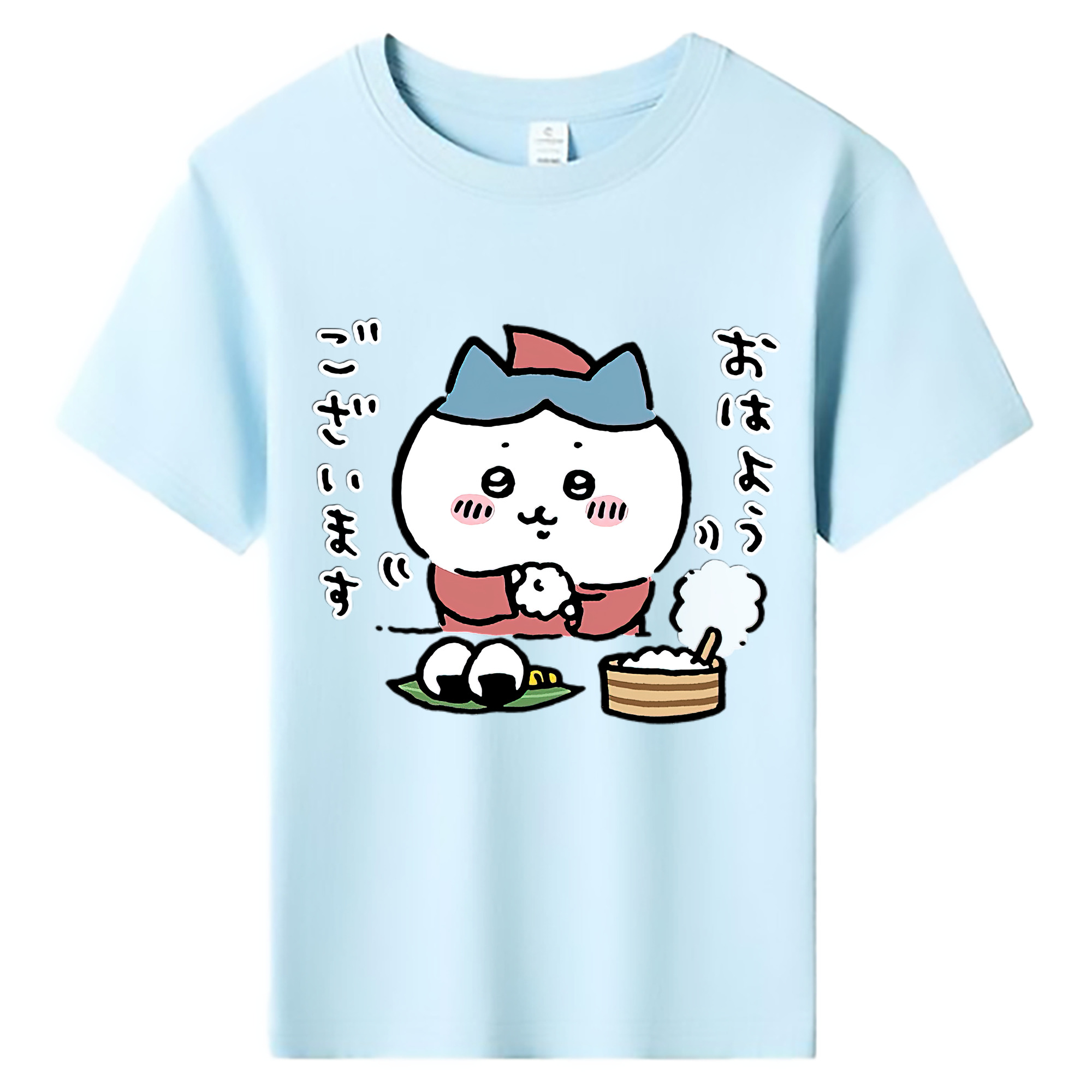 （画像用） ちいかわ ハチワレ Chii-kawa hachiware 綿100％キッズTシャツ（フロントプリント）